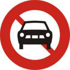 biển báo cấm ô tô