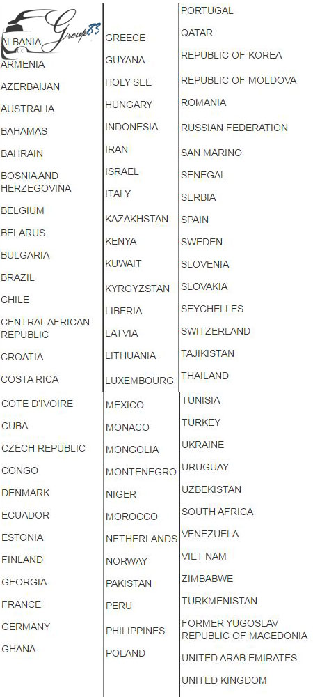 83 quốc gia được sử dụng GPLX quốc tế