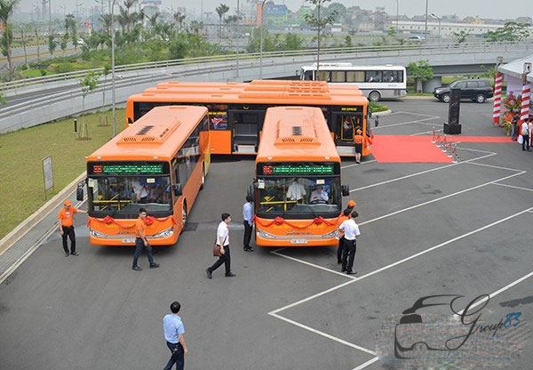 hệ thống xe bus chất lượng cao tại HN